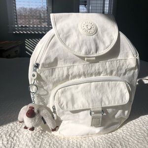 Kipling White Backpack